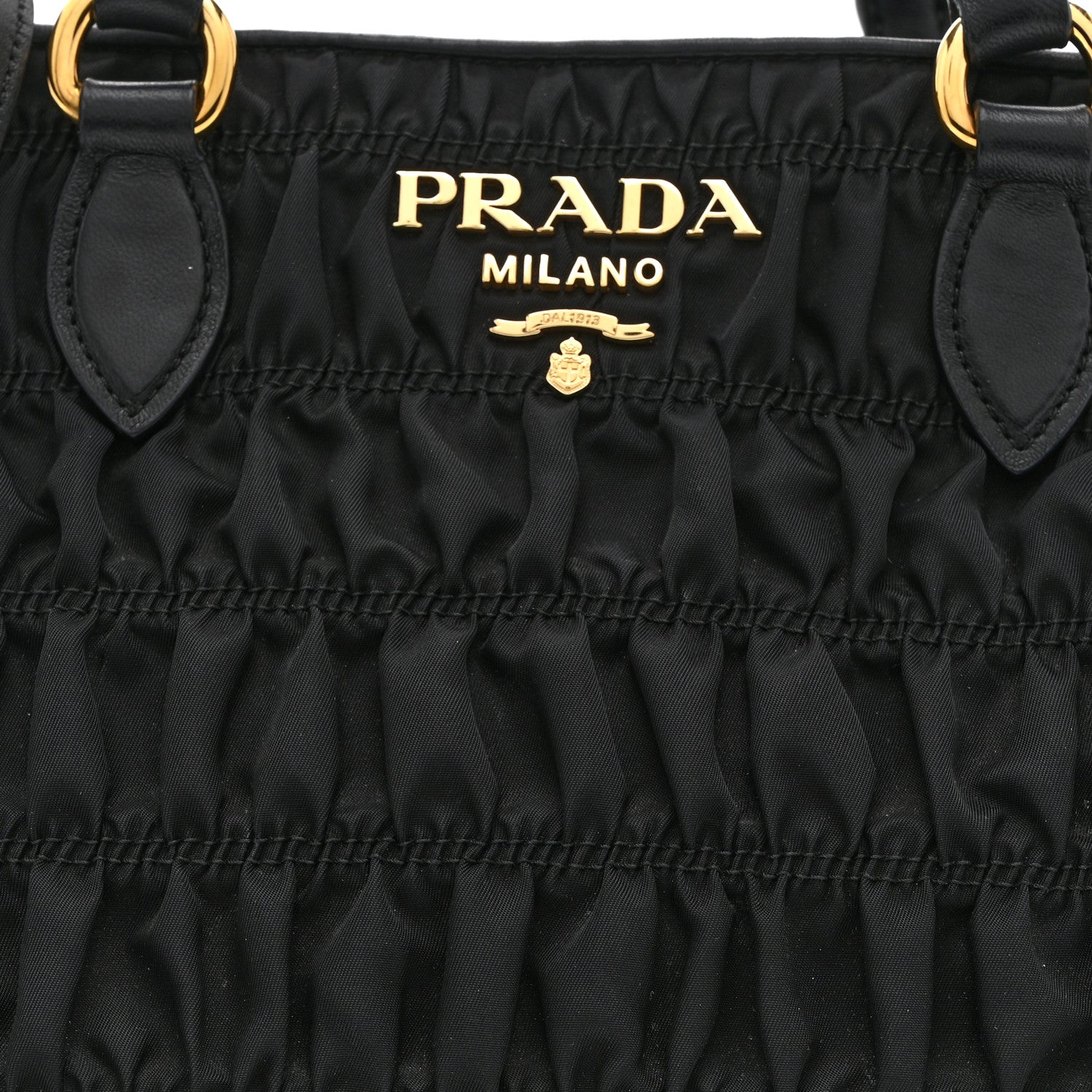 Prada Tessuto Nylon Gaufre Small Tote Black 8 of 10
