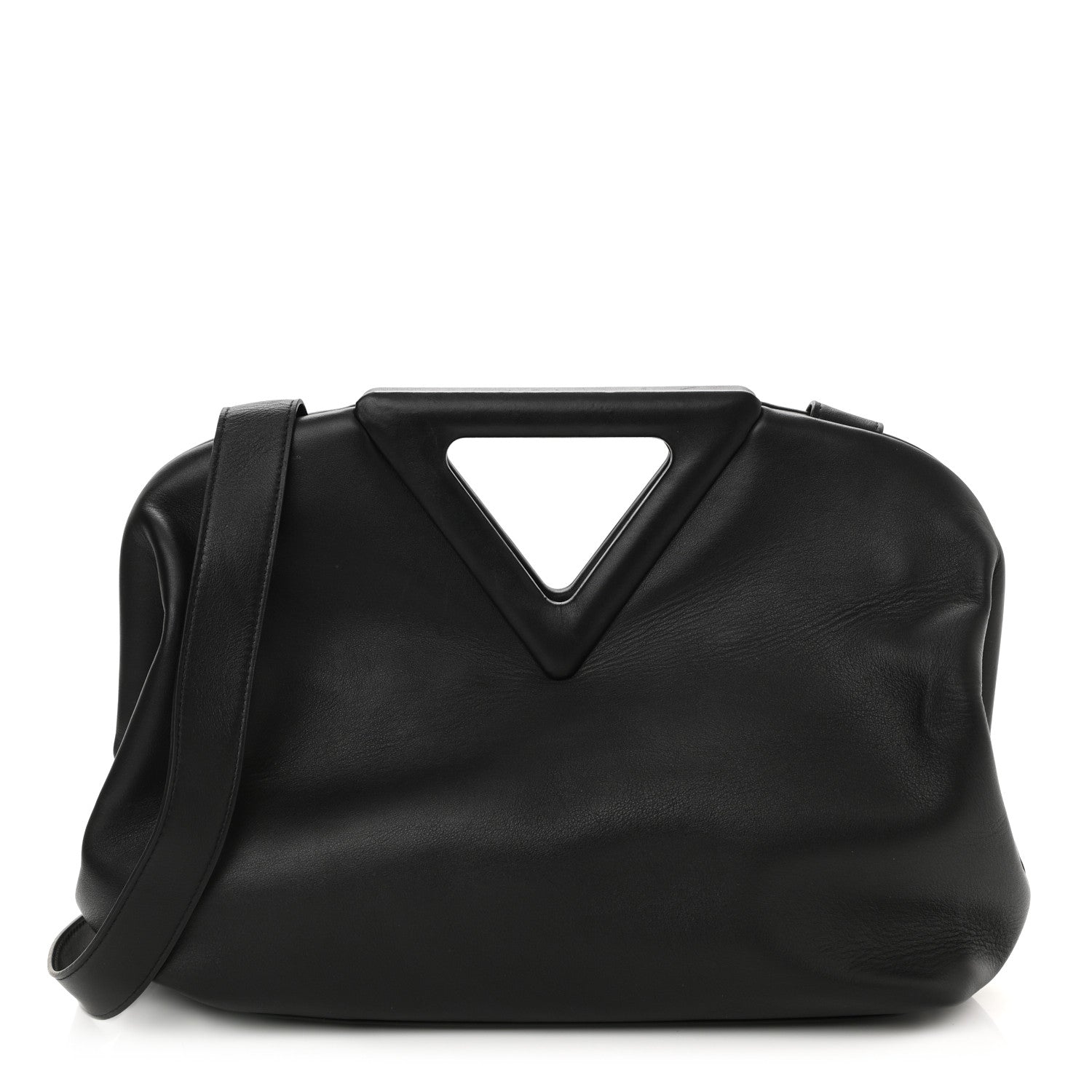 Bottega Veneta Calfskin Large The Point Triangle Bag Black 1 of 6