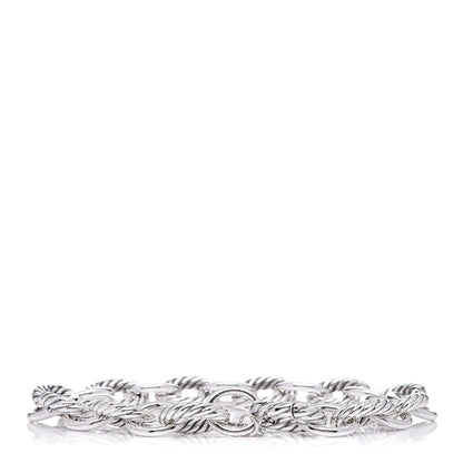 David Yurman Sterling Silver 10mm Medium Oval Link Bracelet 3 of 5