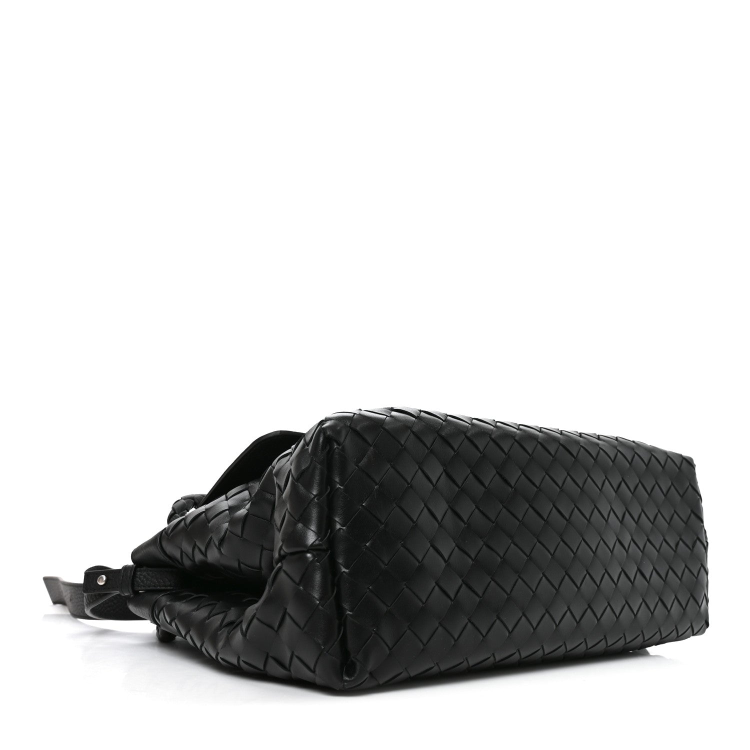 Bottega Veneta Grained Calfskin Intrecciato Andiamo Messenger Bag Black 4 of 11