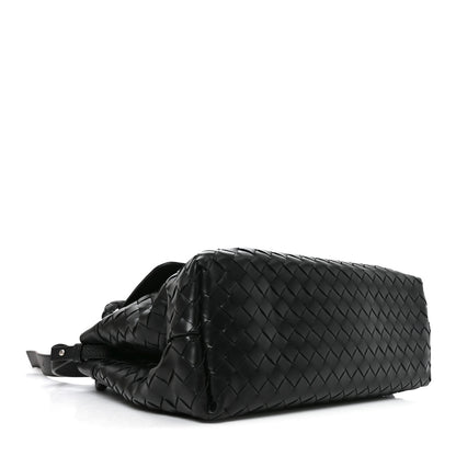 Bottega Veneta Grained Calfskin Intrecciato Andiamo Messenger Bag Black 4 of 11