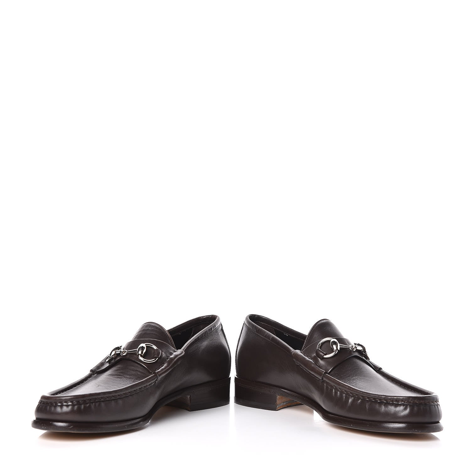 Gucci Calfskin Mens 1953 Horsebit Loafers 7 Marrone 5 of 10