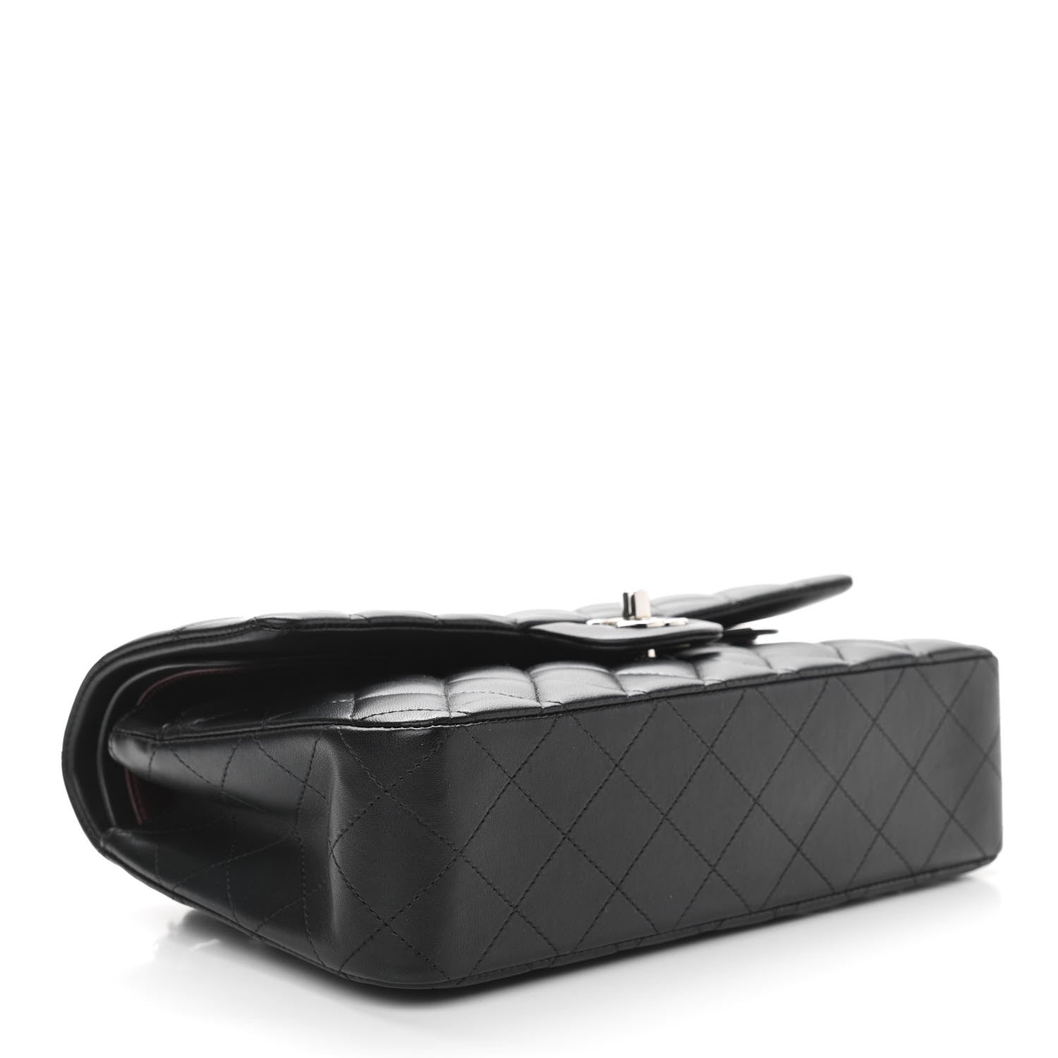 Chanel Lambskin Quilted Medium Double Flap Black 3 of 10