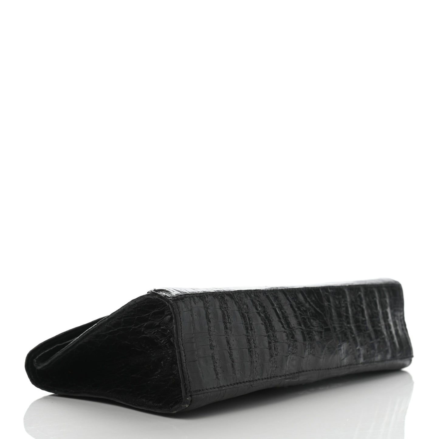 Crocodile Bar Clutch Black