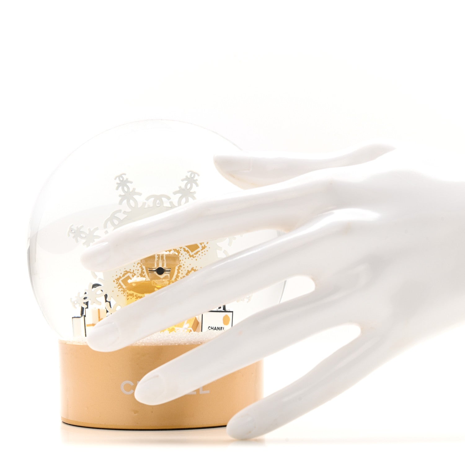 Chanel Glass N°5 Perfume Bottle Snow Globe 3 of 7