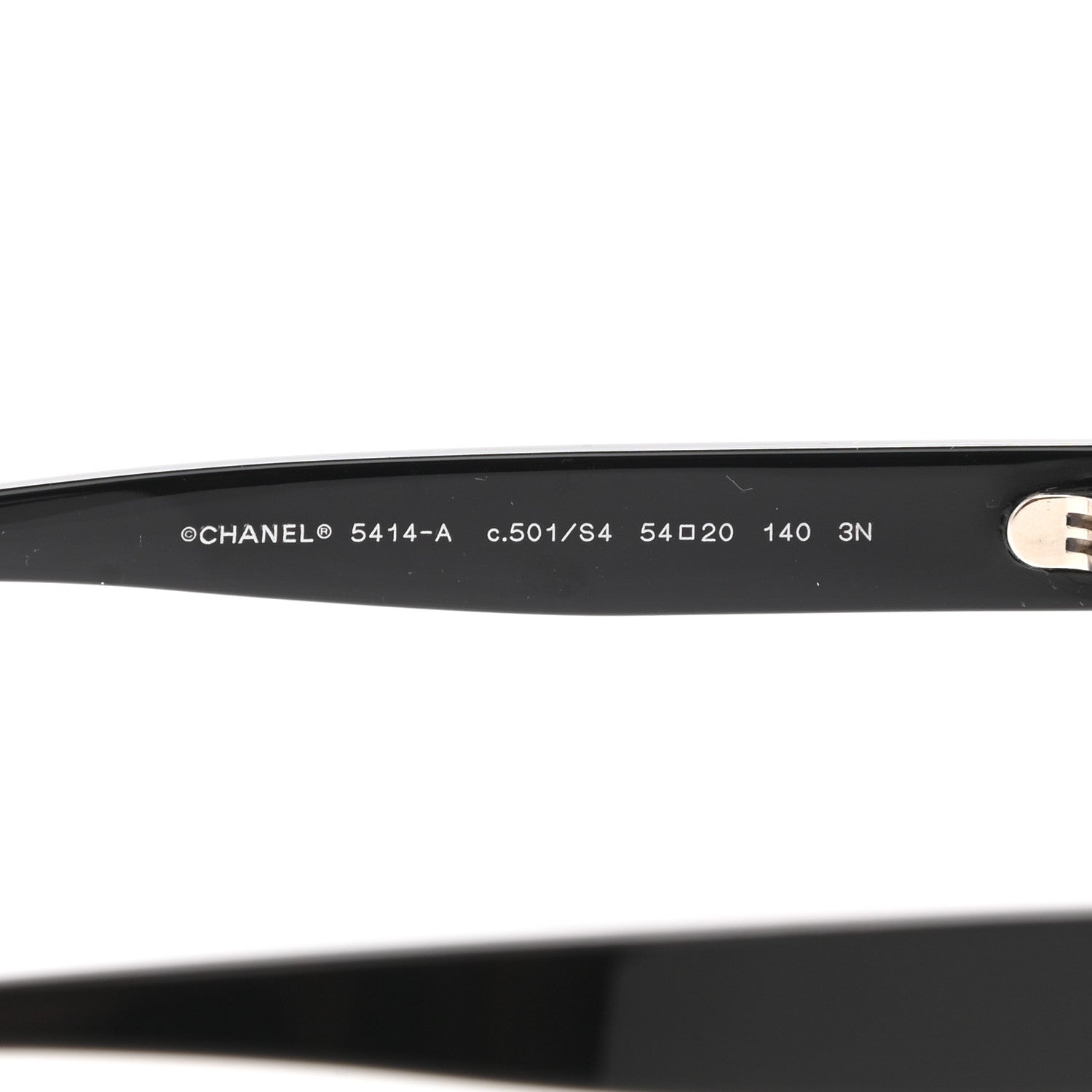 Chanel Acetate CC Butterfly Sunglasses 5414-A Black 6 of 8