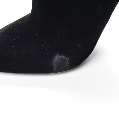 Saint Laurent Velvet Freja 105 Ankle Booties 35.5 Black 11 of 14
