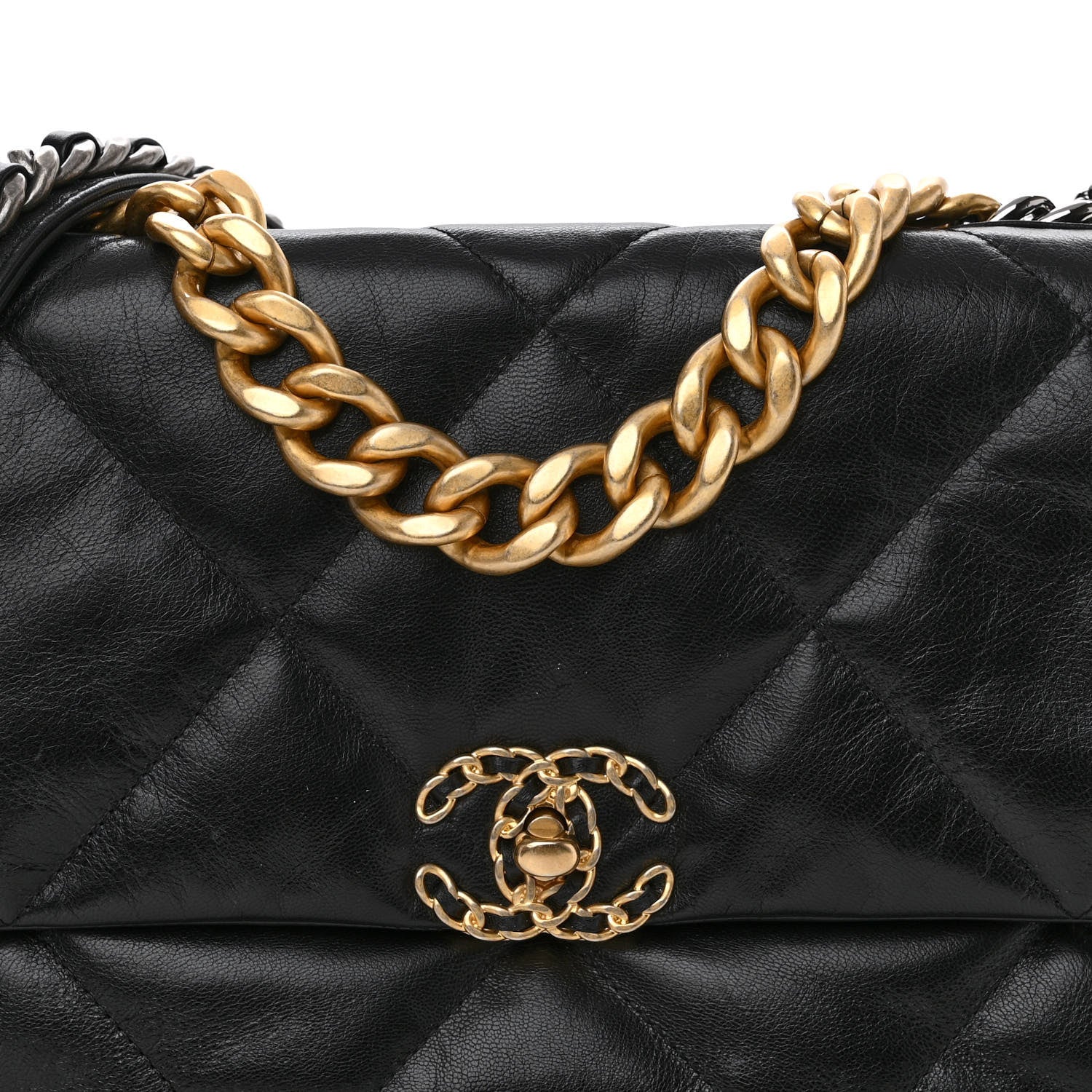 Chanel Lambskin Quilted Large Chanel 19 Flap Black 7 of 9