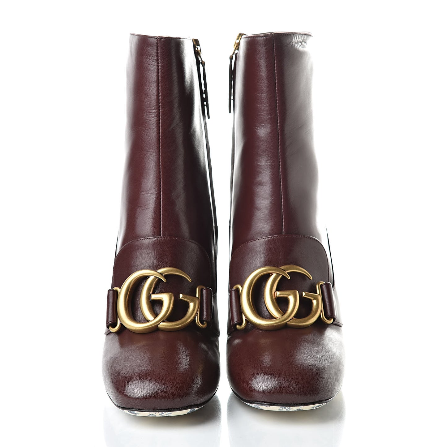 Malaga Kid GG Victoire 95mm Ankle Boots 35.5 Vintage Bordeaux