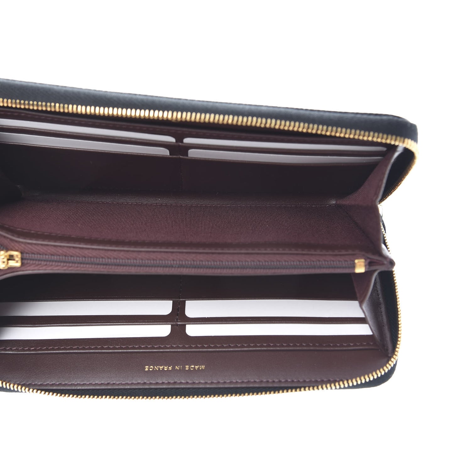 Caviar Quilted Large Gusset Zip Around Wallet Black