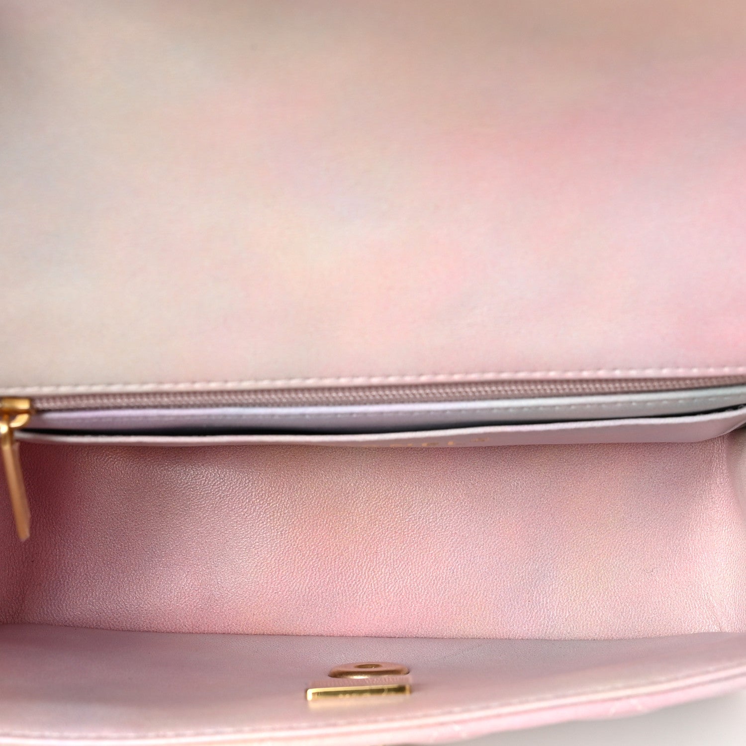 Chanel Lambskin Quilted Ombre Mini Top Handle Rectangular Flap Pink Multicolor 4 of 6