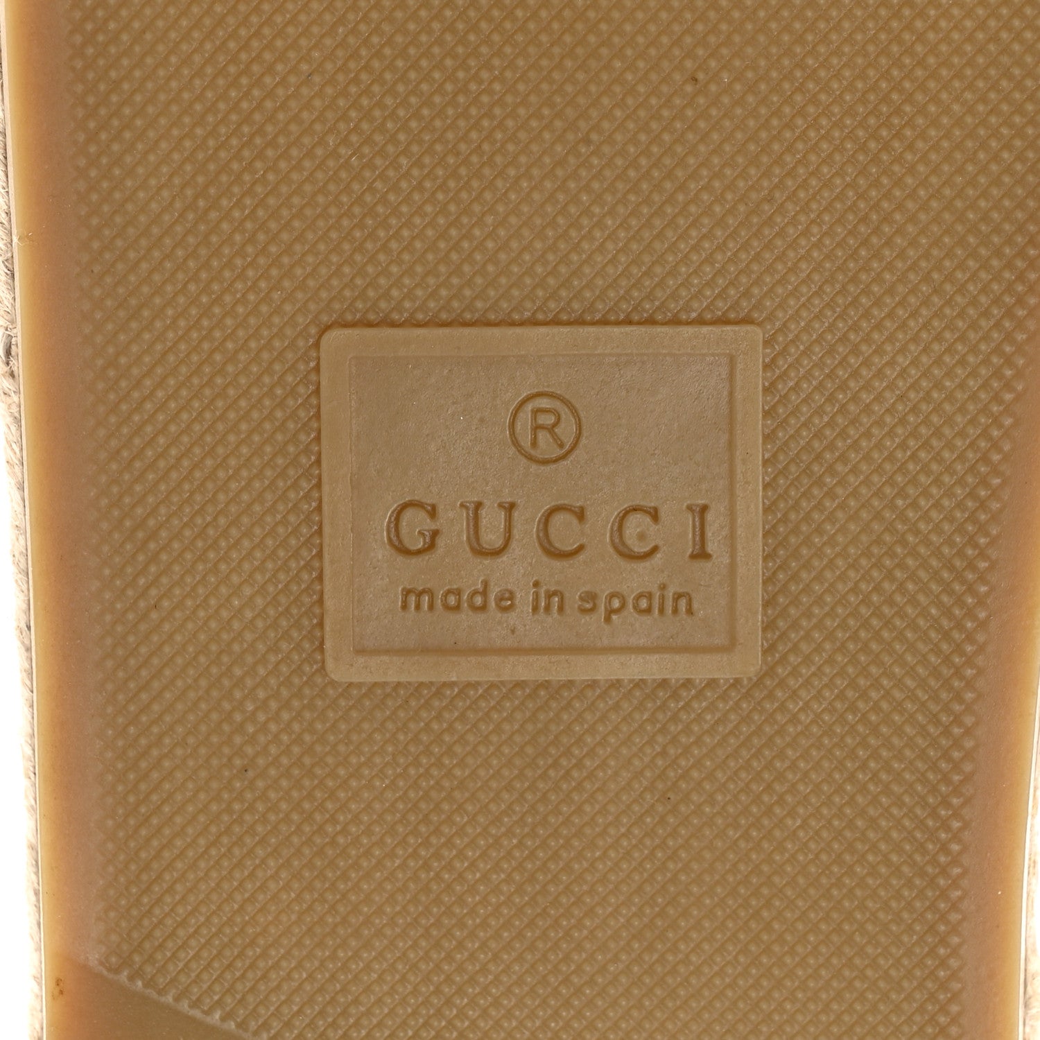 Gucci Nappa Interlocking G Espadrille Slide Sandals 37.5 Brown 6 of 11