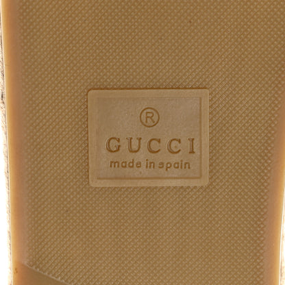 Gucci Nappa Interlocking G Espadrille Slide Sandals 37.5 Brown 6 of 11