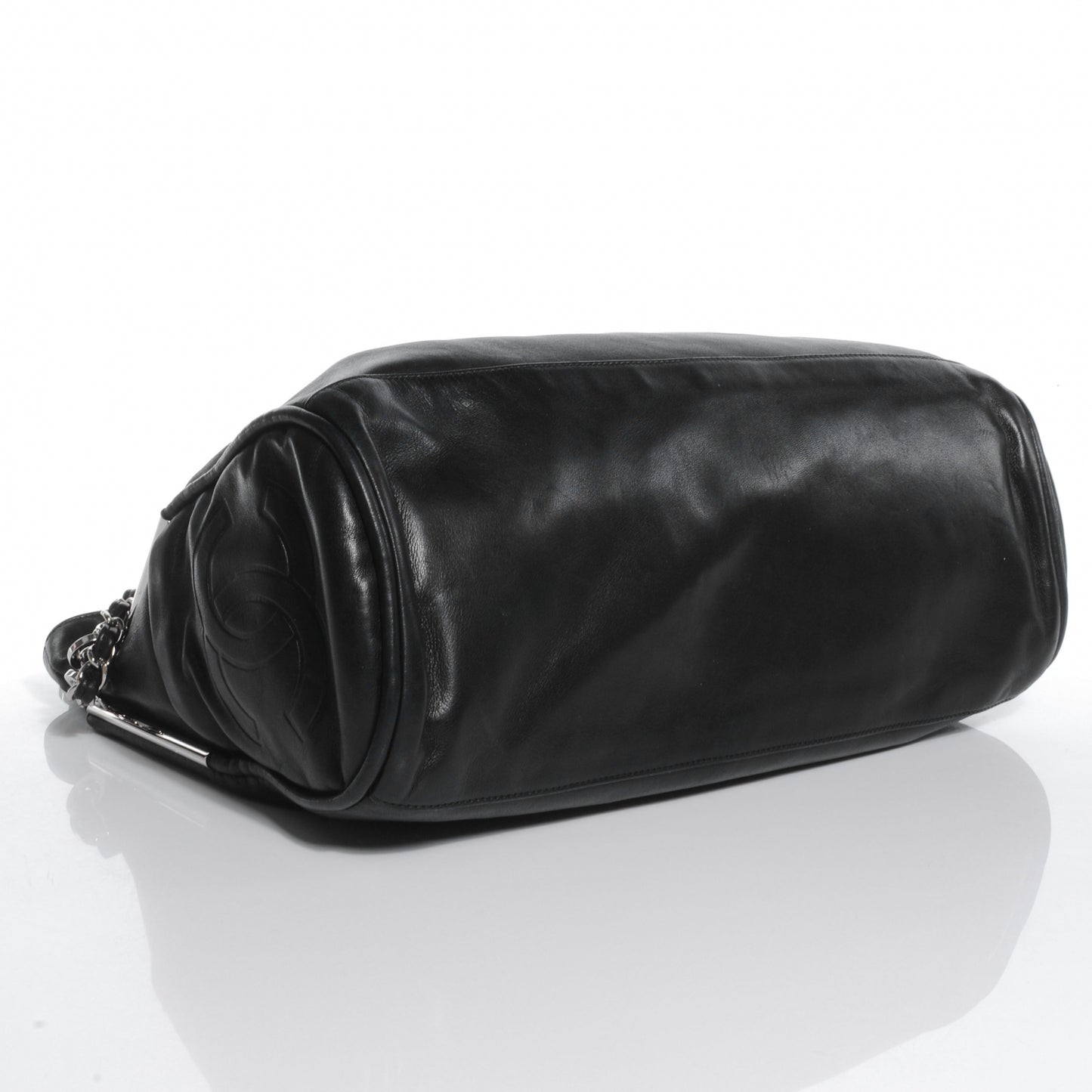 Lambskin Large Ultimate Soft Tote Black