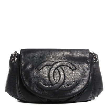 Chanel Caviar Half Moon Large Flap Black 1 of 7