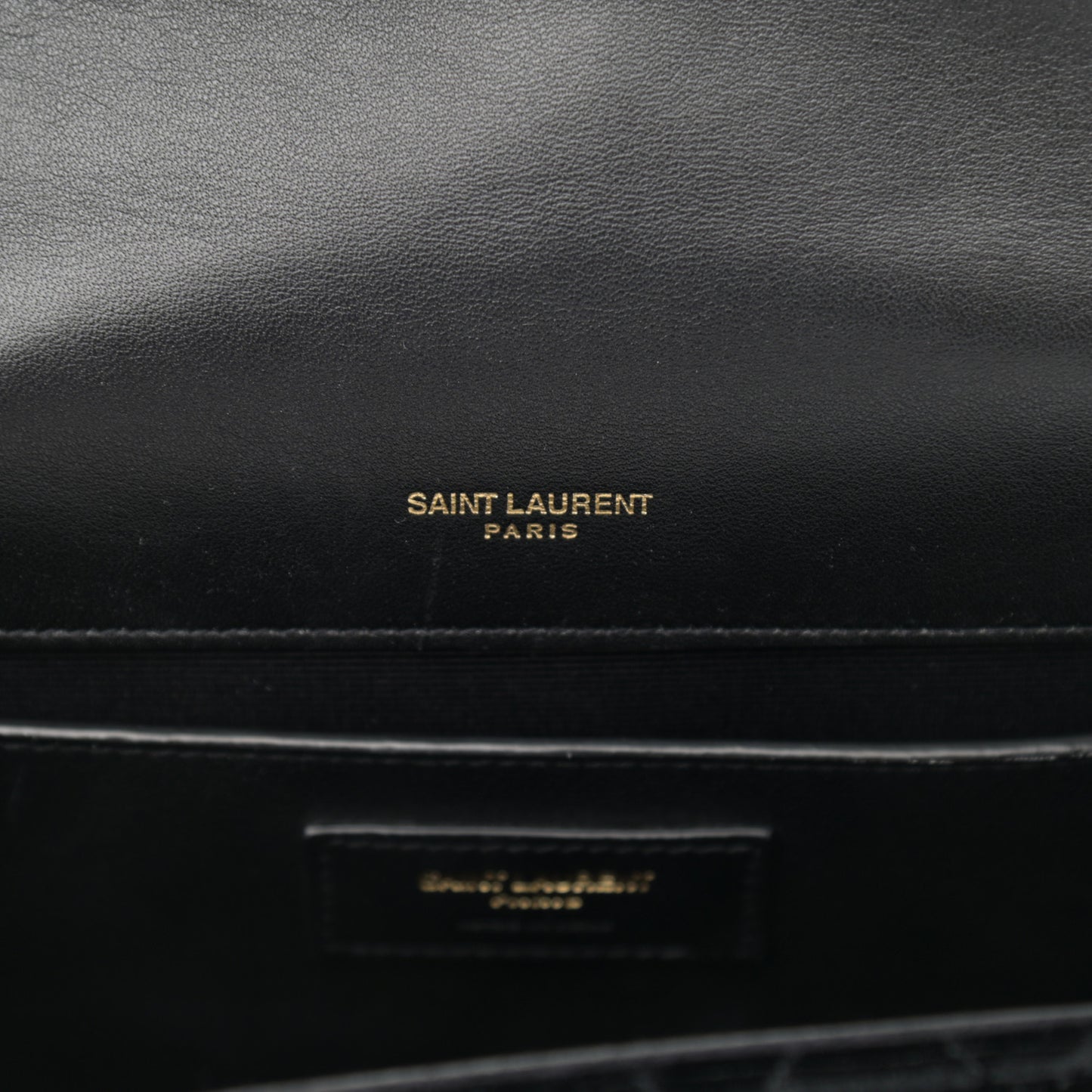 Velvet Tri-Quilt Monogram Medium College Bag Black