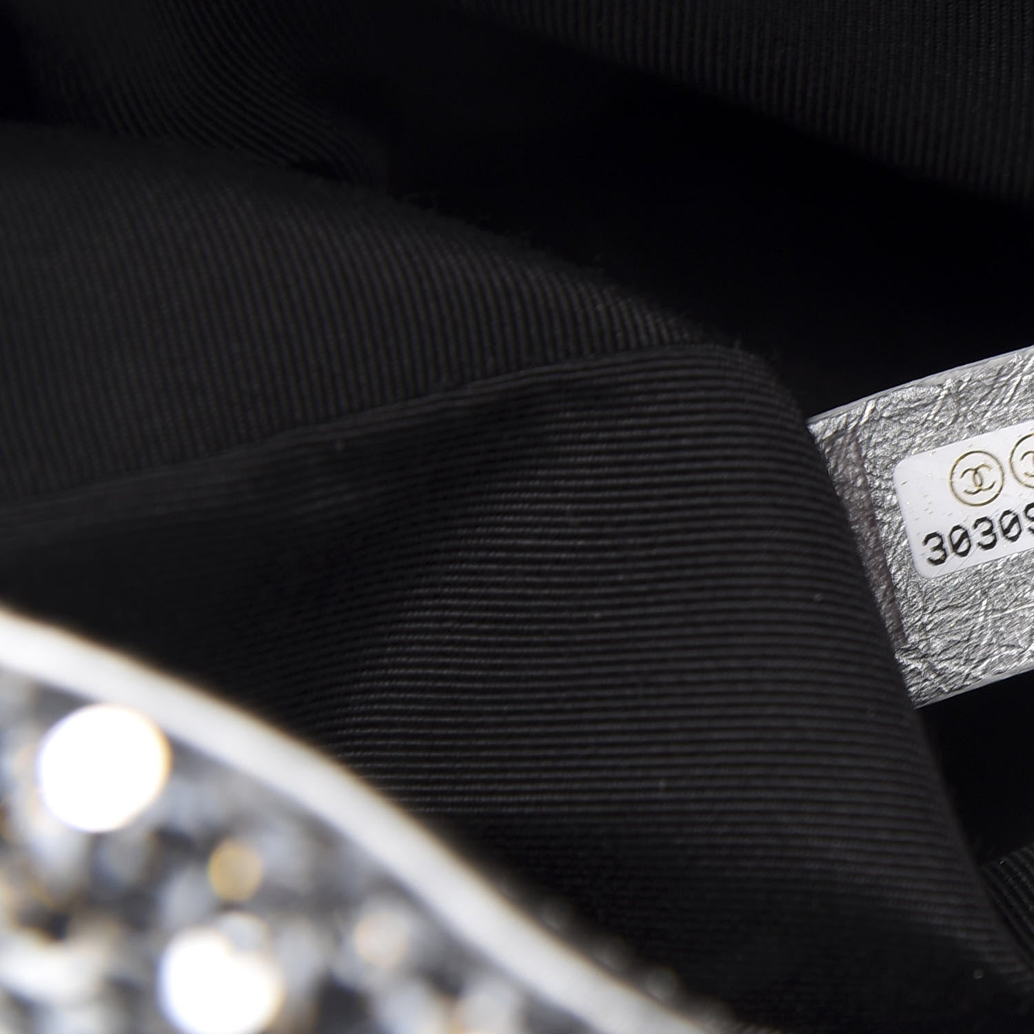 Chanel Sequin Quilted Medium 19 Flap Silver 7 of 11