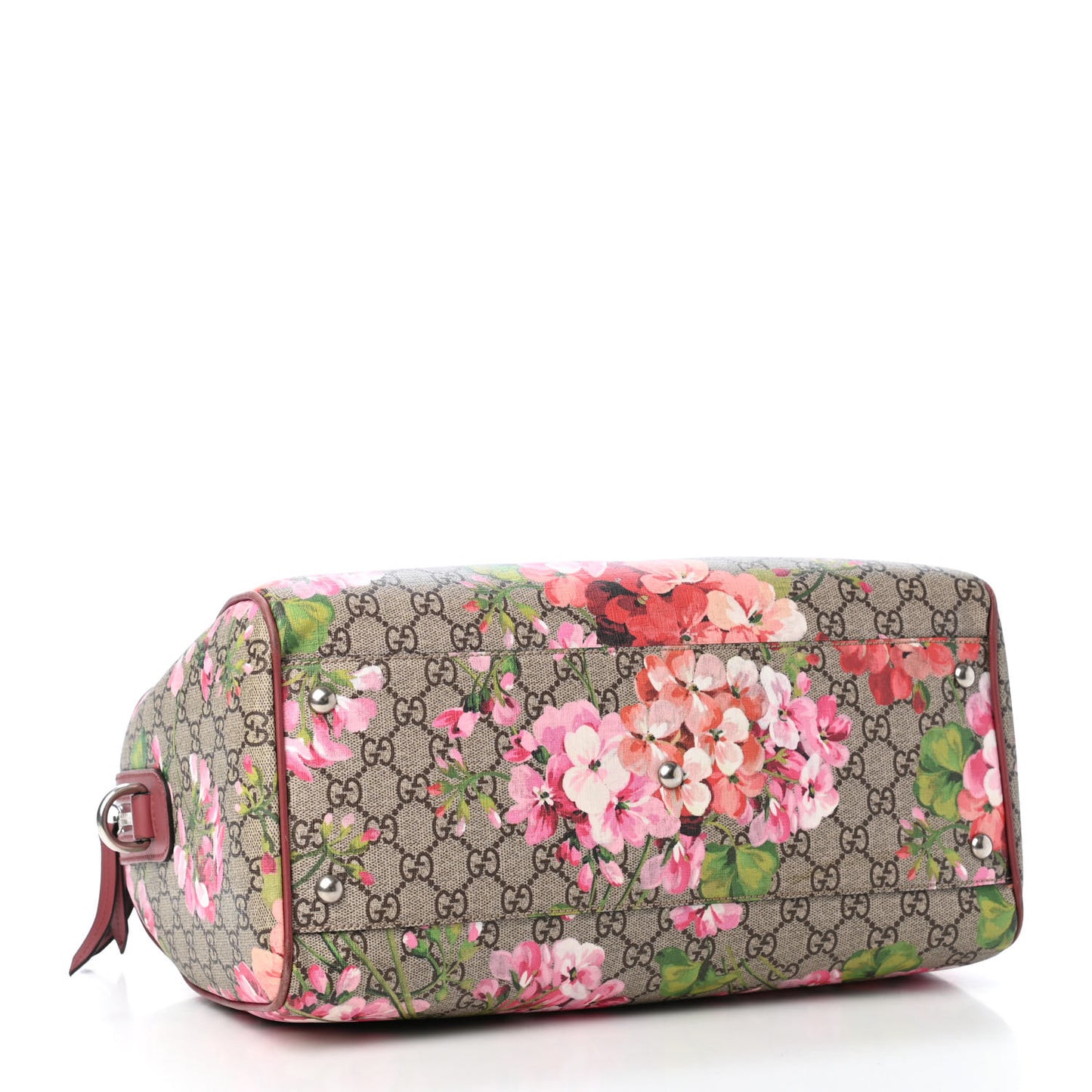 GG Supreme Monogram Blooms Medium Boston Beige Multicolor Dry Rose