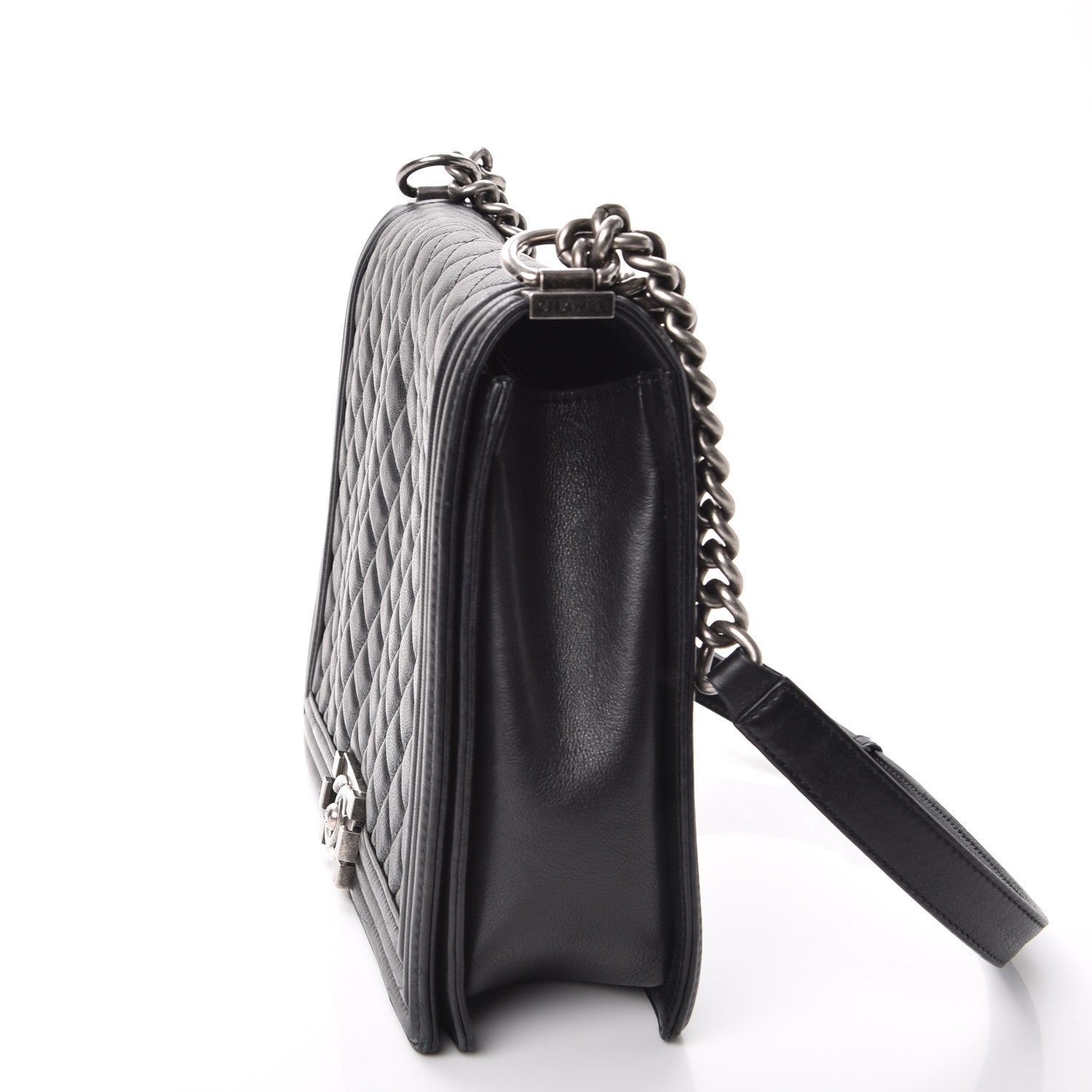 Chanel Calfskin Quilted Large Boy Flap Black 11 of 14