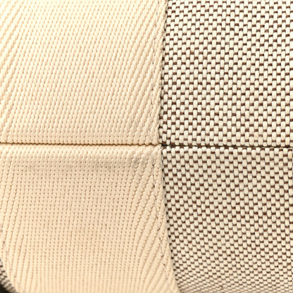 Chloe Cotton Calfskin Large Woody Ribbon Tote White Brown 11 of 14