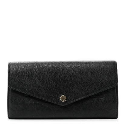 Louis Vuitton Empreinte Sarah Wallet NM Black 1 of 8