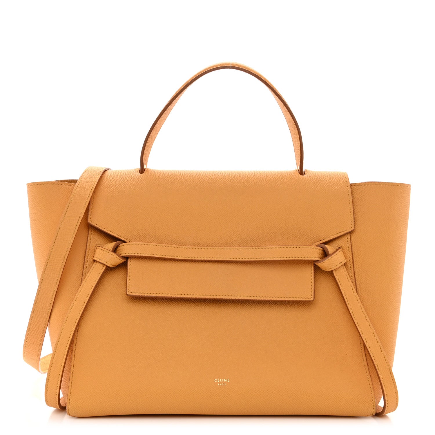 Celine Grained Calfskin Mini Belt Bag Amber 1 of 13
