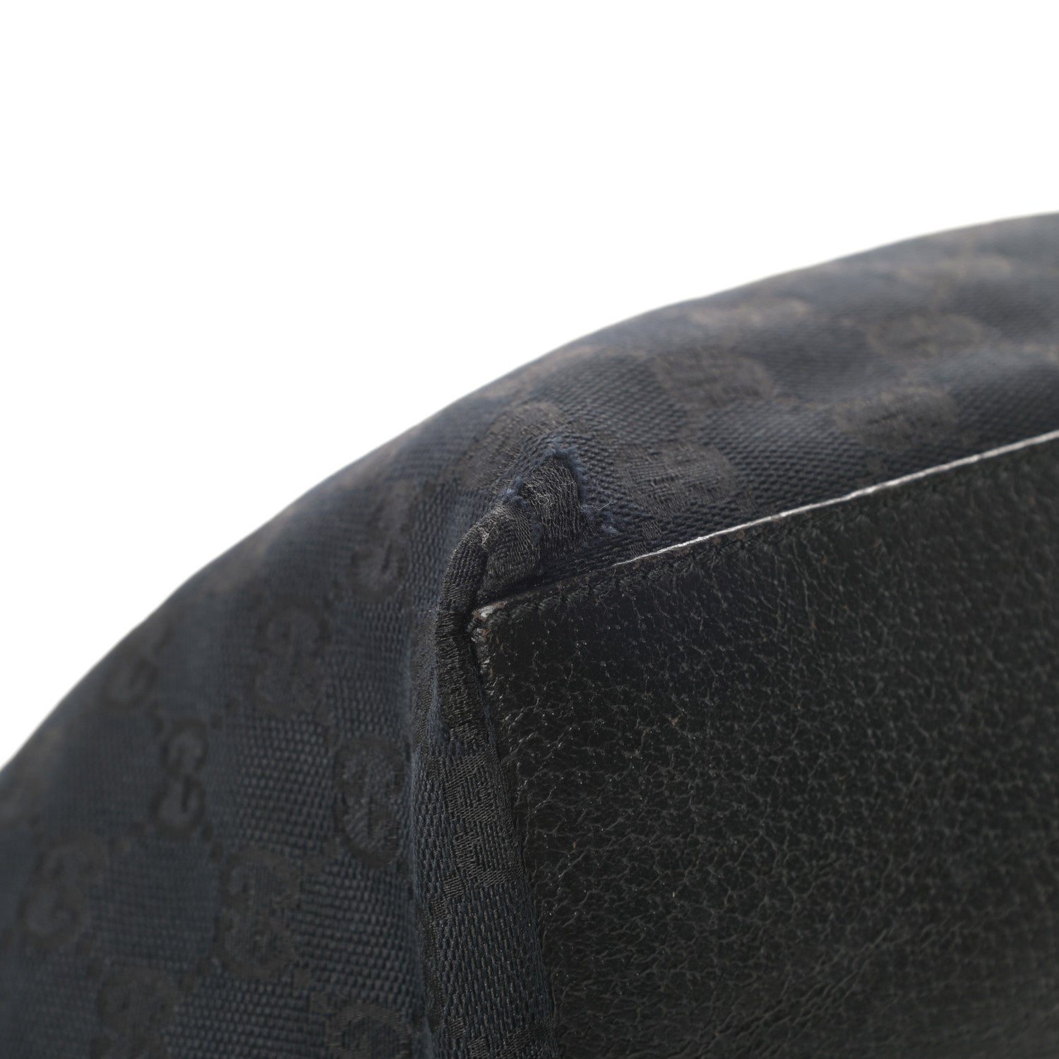 Gucci GG Monogram Small Web Handle Bucket Tote Black 12 of 13