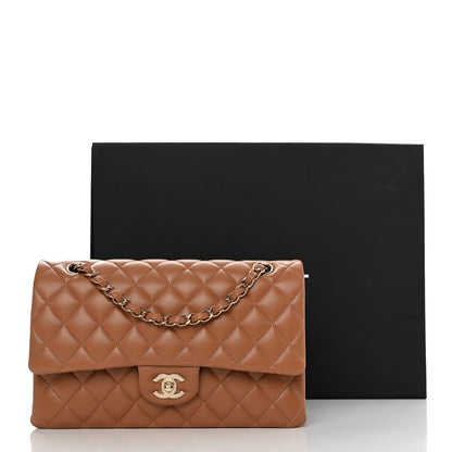 Chanel Lambskin Quilted Medium Double Flap Brown 11 of 11