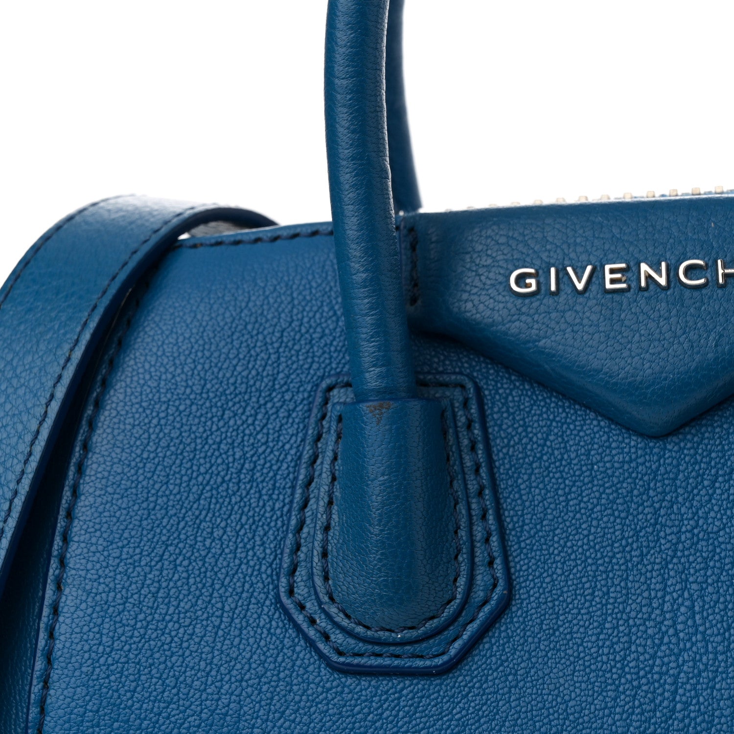 Givenchy Sugar Goatskin Mini Antigona Persian Blue 11 of 14