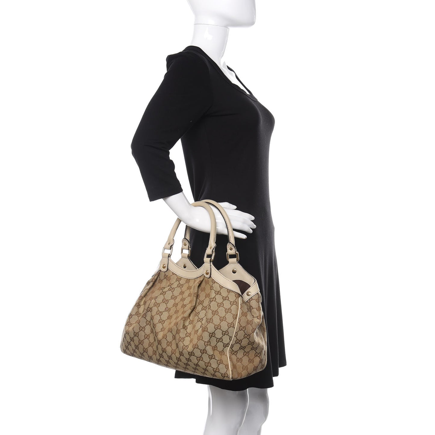 Monogram Medium Sukey Tote Off White