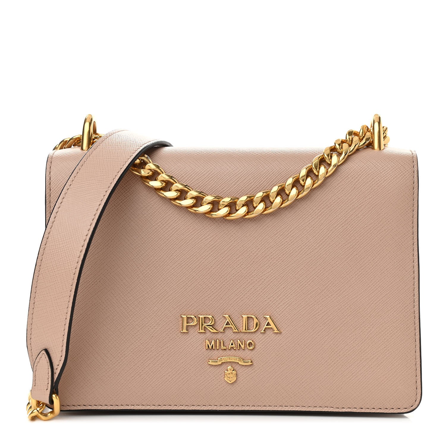 Prada Saffiano Chain Shoulder Bag Cammeo 1 of 9
