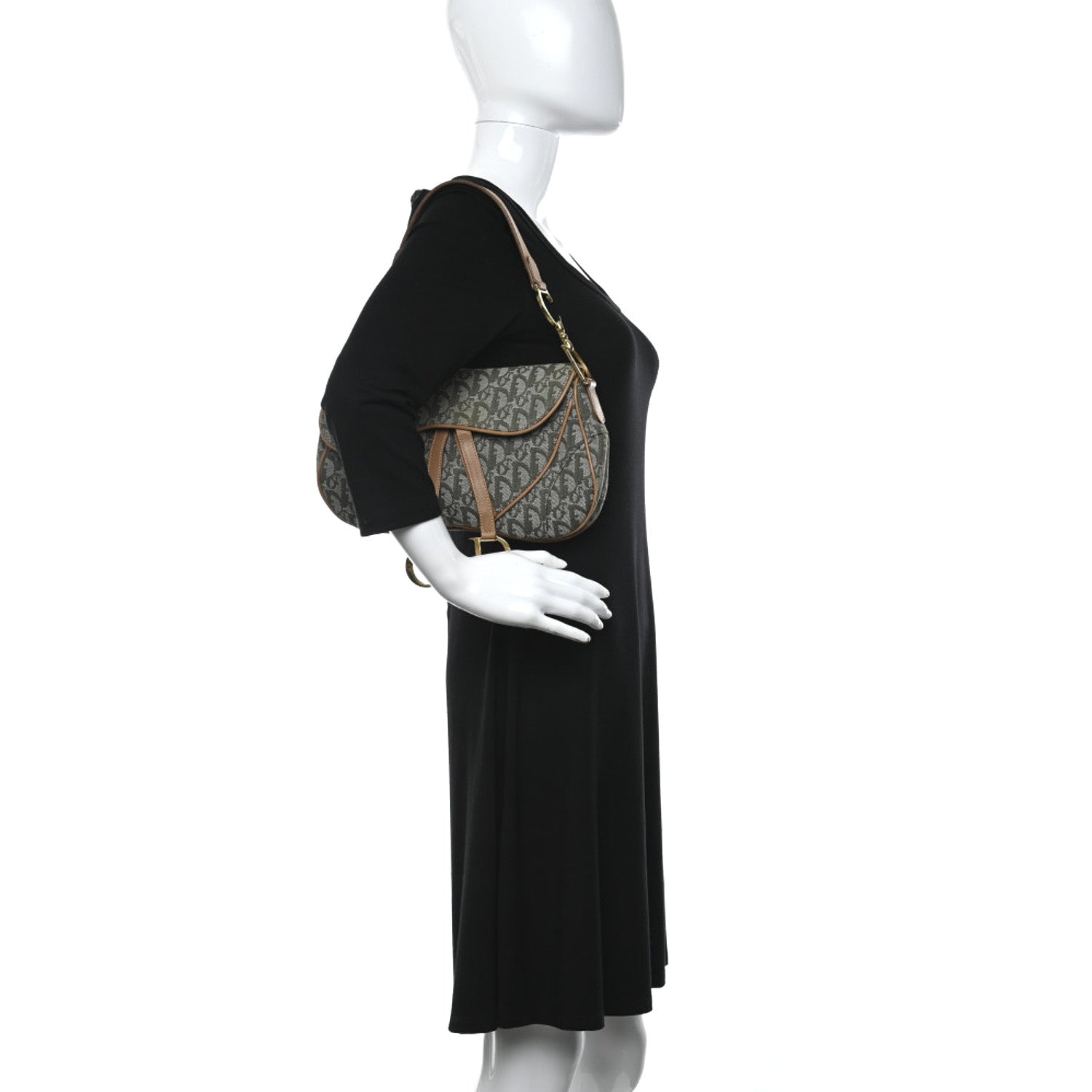 Christian Dior Monogram Double Saddle Bag Green 2 of 9