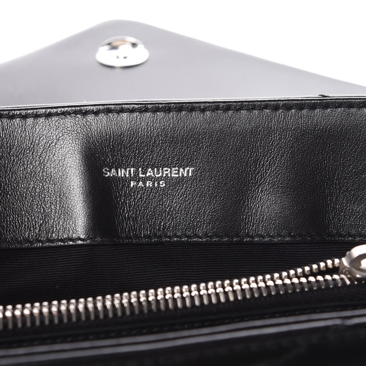Saint Laurent Calfskin Y Quilted Monogram Medium Loulou Satchel Black 6 of 11
