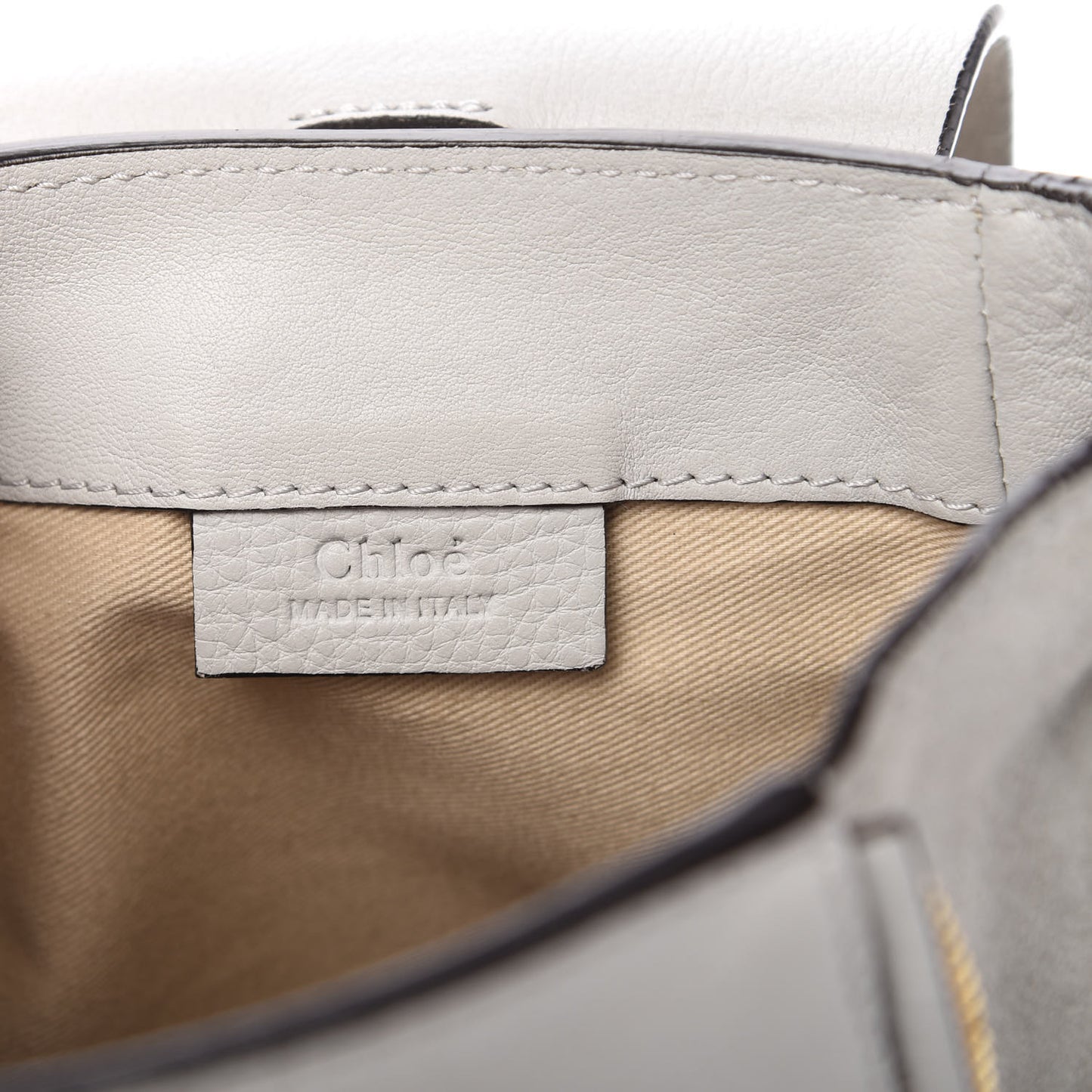 Suede Calfskin Mini Faye Backpack Airy Grey