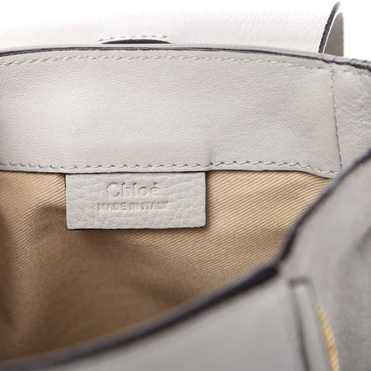 Chloe Suede Calfskin Mini Faye Backpack Airy Grey 7 of 9