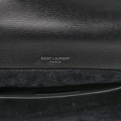 Saint Laurent Calfskin Medium Bellechasse Satchel Black 7 of 11
