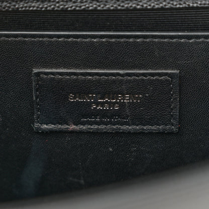 Saint Laurent Grain De Poudre Medium Classic Monogram Monochrome Kate Satchel Black 6 of 11