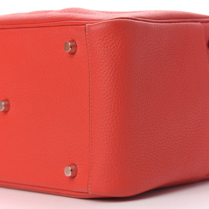 Hermes Taurillon Clemence Lindy 30 Rouge Tomate 12 of 14