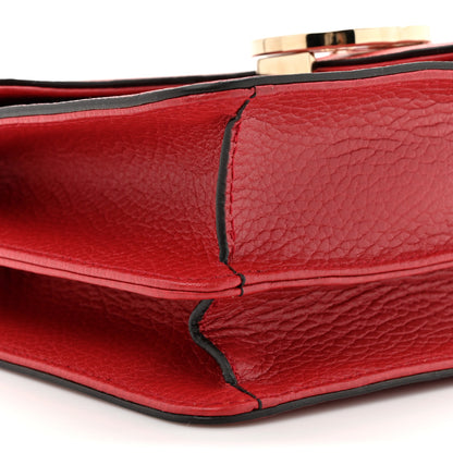 Gucci Dollar Calfskin Small Interlocking G Shoulder Bag Red 10 of 12