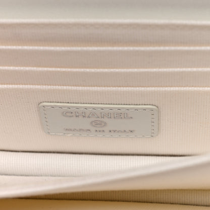 Chanel Lambskin Quilted Mini Pearl Wallet On Chain WOC White 6 of 10