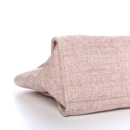 Chanel Straw Lurex Medium Deauville Tote Pink 8 of 11