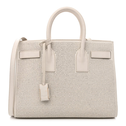 Saint Laurent Calfskin Studded Small Sac De Jour White 1 of 20