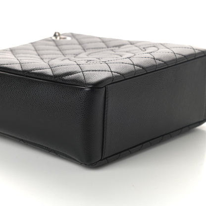Chanel Caviar Quilted Petit Shopping Tote PST Black 9 of 10