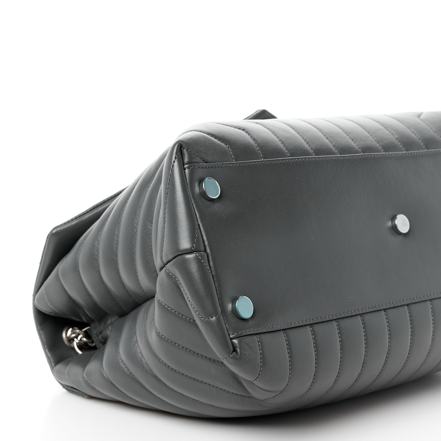 Calfskin Y Quilted Monogram Large Loulou Chain Satchel Earth