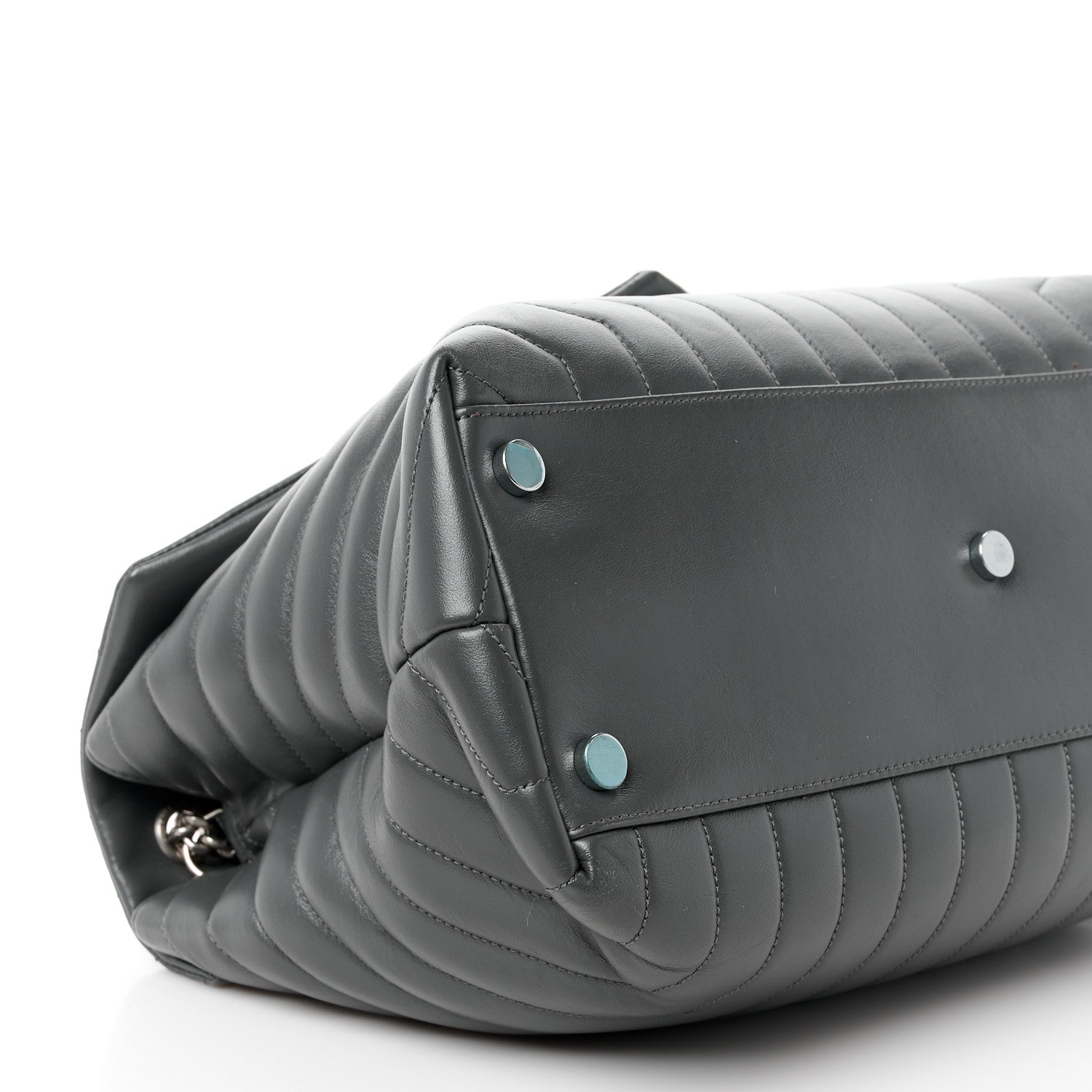Saint Laurent Calfskin Y Quilted Monogram Large Loulou Chain Satchel Earth 10 of 14