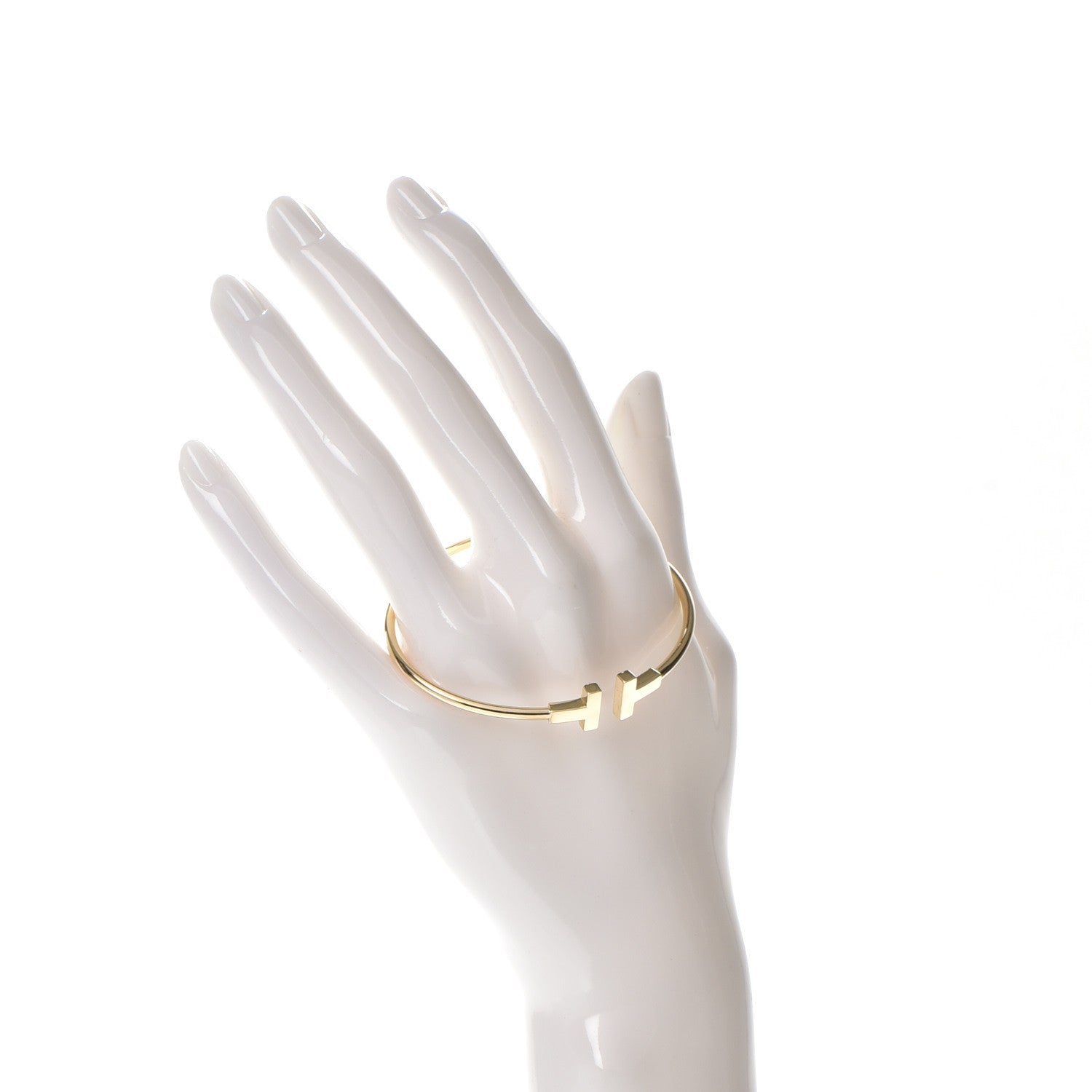 Tiffany 18K Yellow Gold T Wire Bracelet 2 of 5