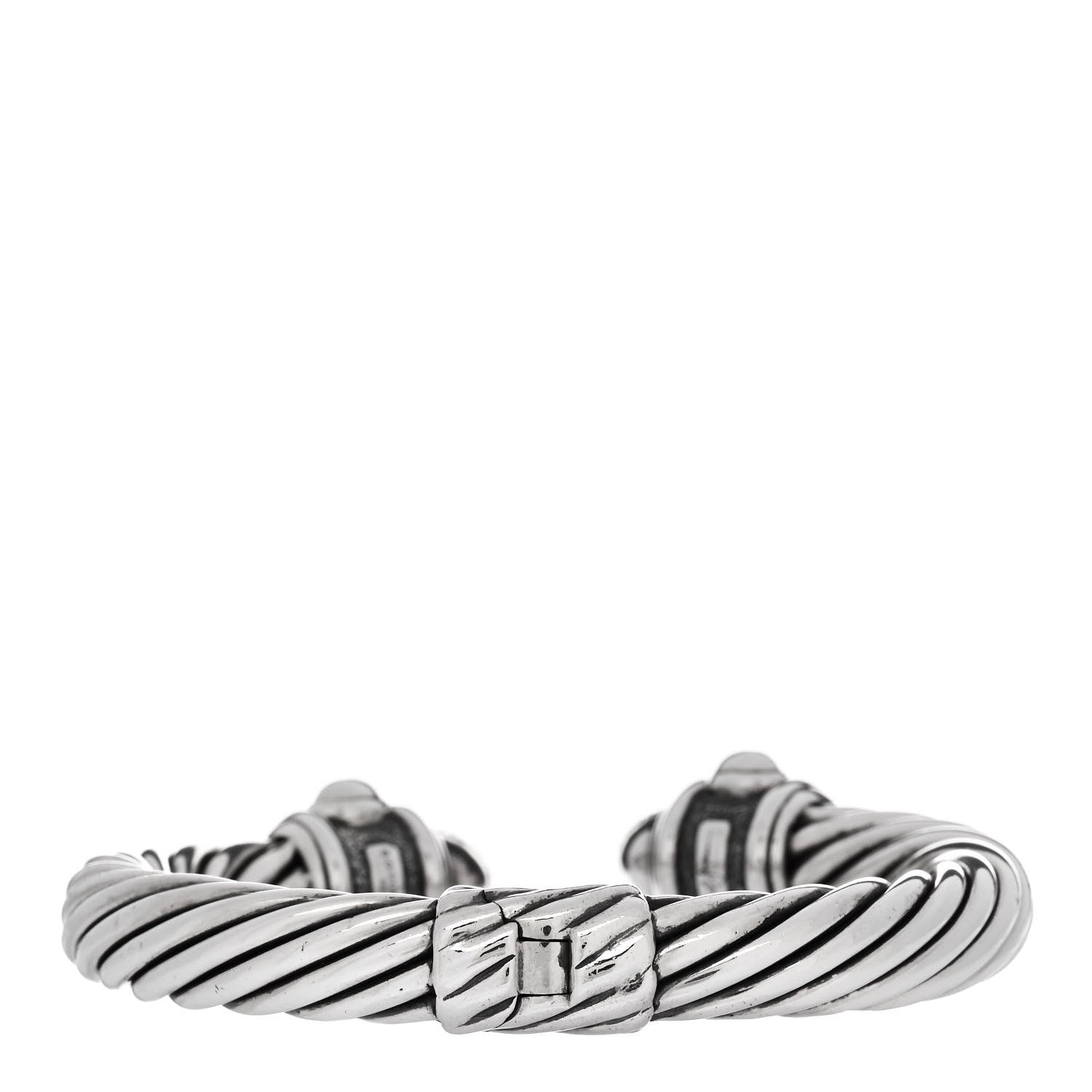 David Yurman Sterling Silver Diamond 10mm Renaissance Bracelet 2 of 4