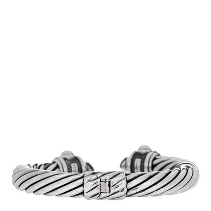 David Yurman Sterling Silver Diamond 10mm Renaissance Bracelet 2 of 4