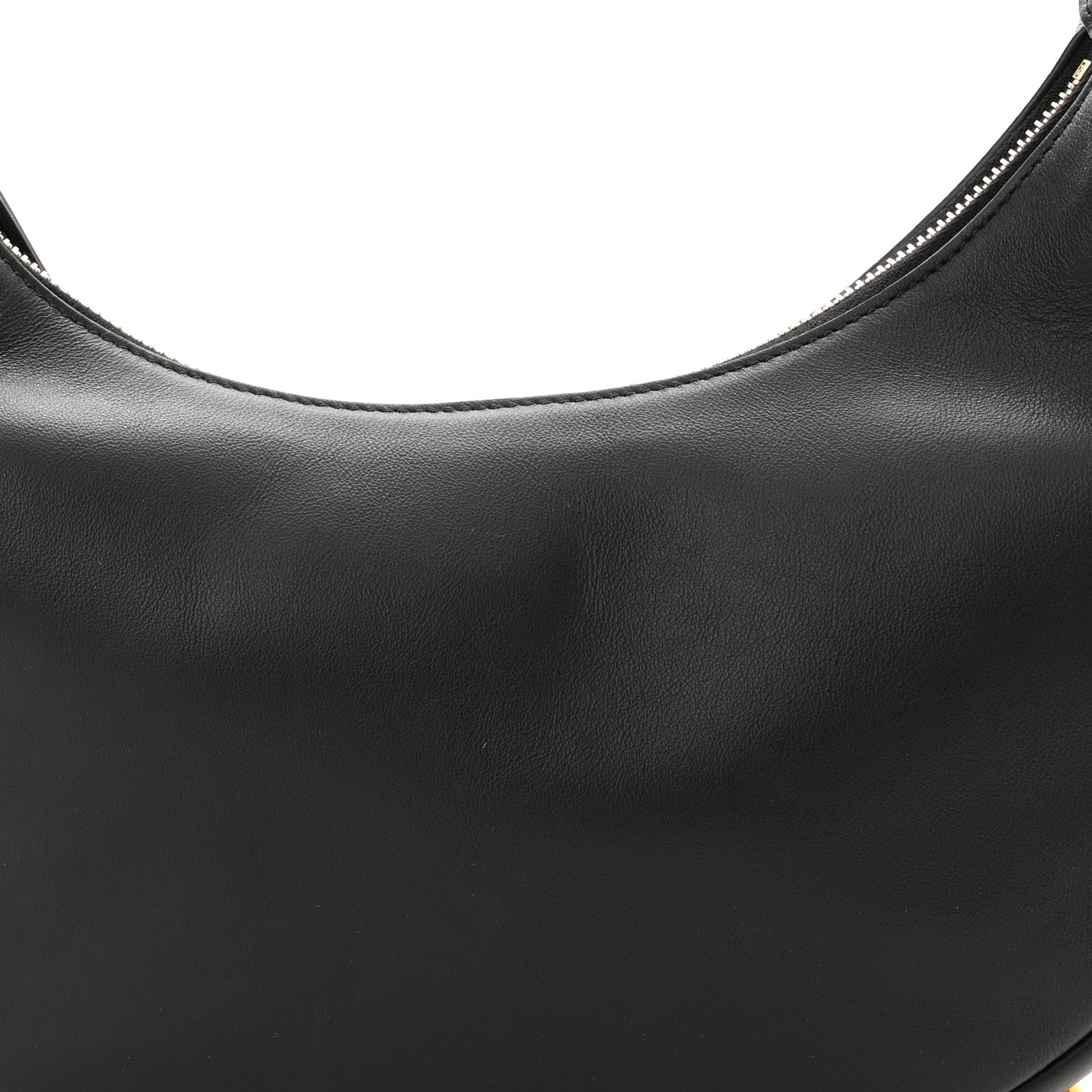 Fendi Vitello Grace Matte Small Fendigraphy Hobo Bag Black 8 of 10