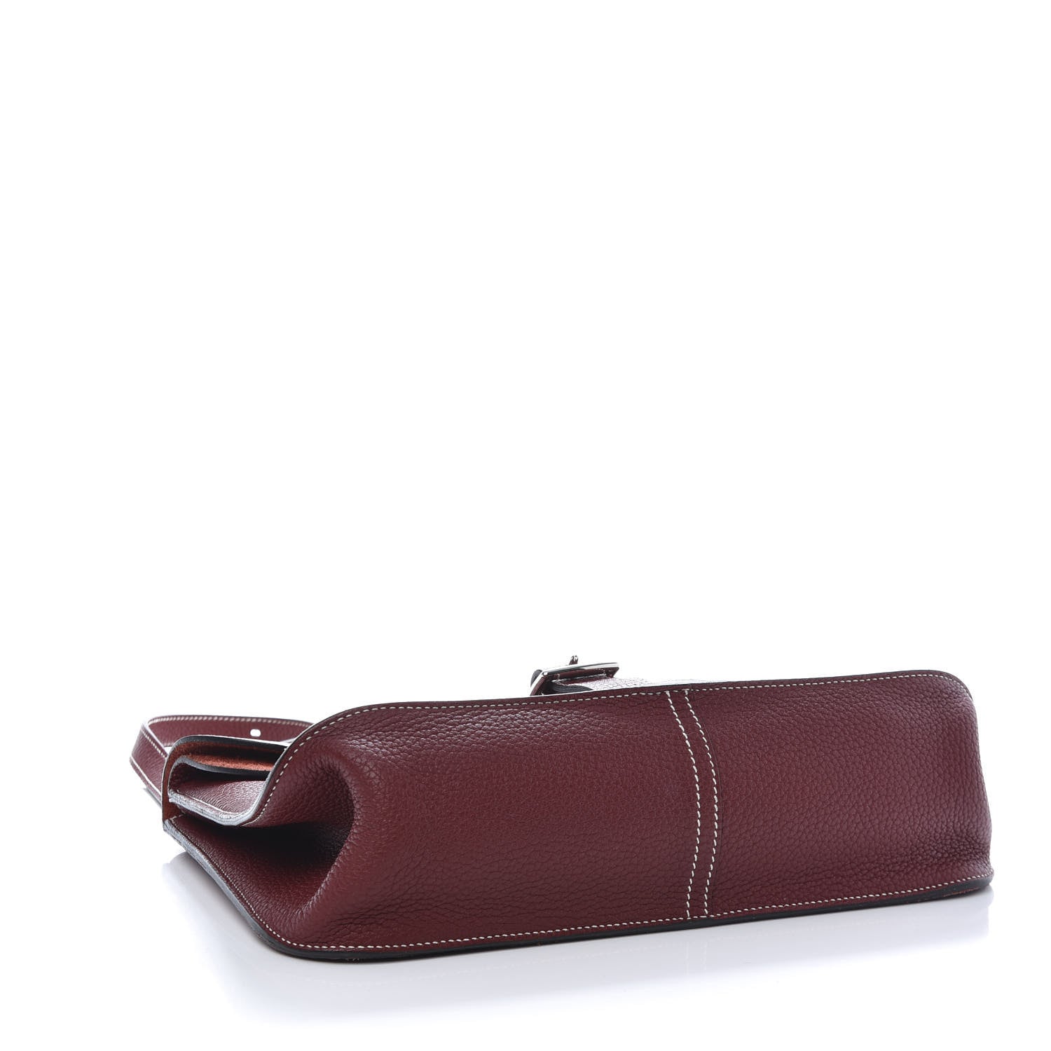 Hermes Taurillon Clemence Halzan 31 GM Rouge H 10 of 16